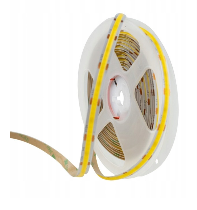 Taśma LED 12V COB 5m Dzienna Neutralna 50W 4500lm 320LED/metr Mocna 4000K