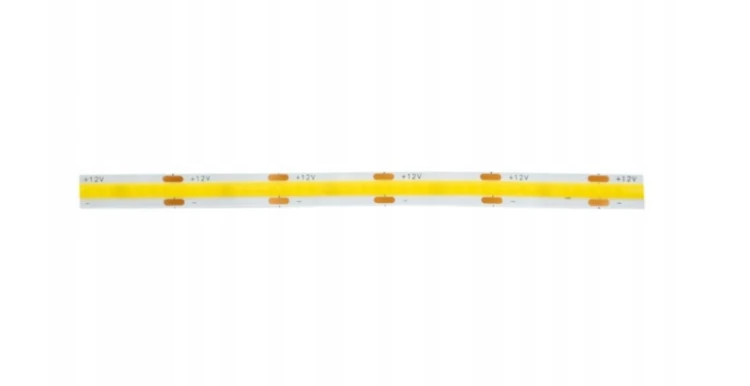 Taśma LED 12V 50W COB 5m Ciepła Barwa 4500lm 320LED/metr Mocna 3000K Gietka