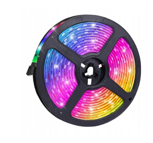 Taśma LED RGB 5m 12V 72W Wielokolorowa Rolka Pasek IP20 300LED Kolorowa