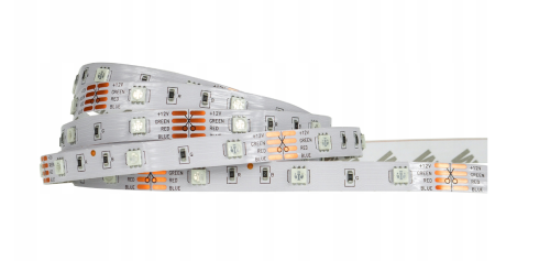 Taśma LED RGB 5m 12V 36W Wielokolorowa Rolka Pasek IP20 150LED Kolorowa