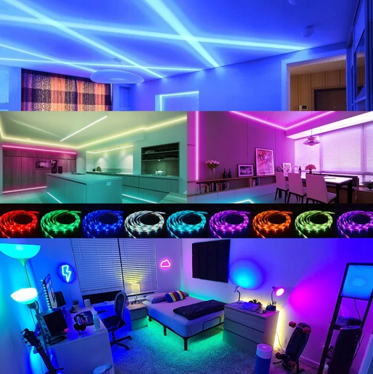 Taśma LED RGB 5m 12V 36W Wielokolorowa Rolka Pasek IP20 150LED Kolorowa