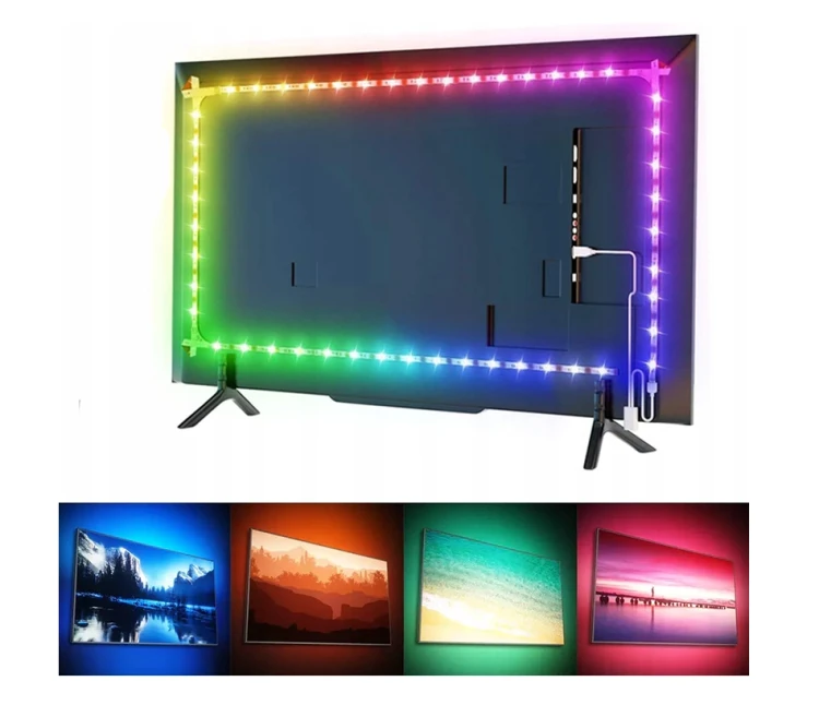 Taśma LED RGB 5m 72W 12V Wielokolorowa Wodoszczelna IP63 Mocna 300LED
