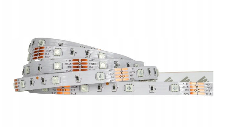 Taśma LED RGB 5m 72W 12V Wielokolorowa Wodoszczelna IP63 Mocna 300LED