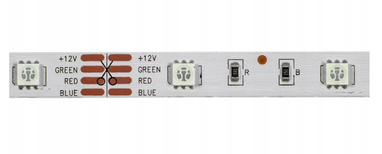 Taśma LED RGB 5m 72W 12V Wielokolorowa Wodoszczelna IP63 Mocna 300LED