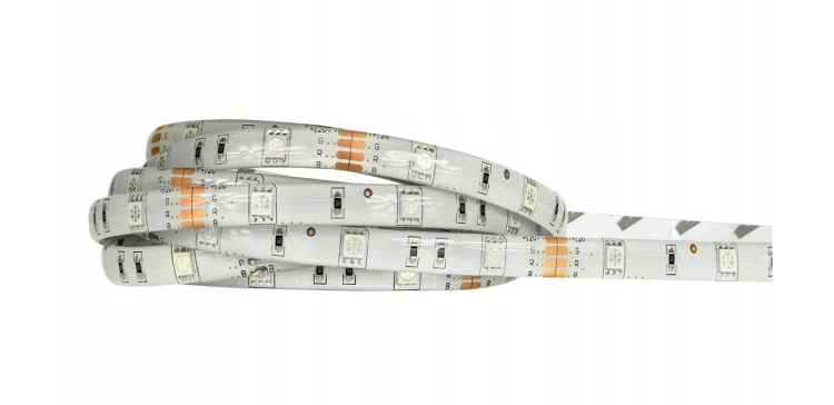 Taśma LED RGB 5m 12V 36W Wodoodporna Wielokolorowa Rolka Pasek IP63 LEDY