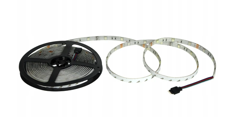 Taśma LED RGB 5m 12V 36W Wodoodporna Wielokolorowa Rolka Pasek IP63 LEDY