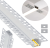 Profil LED Aluminiowy 3m Wpuszczany Do GK Karton Gips 17mm Szeroki Zestaw