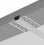 Profil LED Aluminiowy 3m Wpuszczany Do GK Karton Gips 17mm Szeroki Zestaw