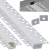Profil LED Aluminiowy 3m Wpuszczany Do GK Karton Gips 17mm Szeroki Zestaw