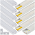 Zestaw 10xProfil Aluminiowy LED Anodowany Natynkowy 2m + Klosz Mleczny