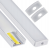 Zestaw 5x PROFIL LED Aluminiowy 1m Biały Natynkowy Do Taśmy LED 8mm - 12mm