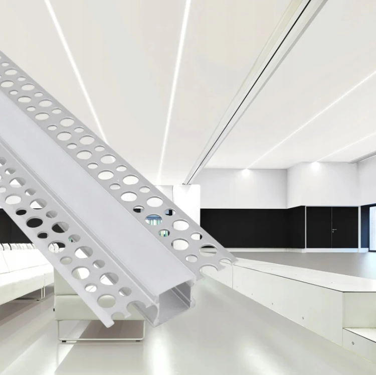 Zestaw 10x Profil Aluminiowy LED Podtynkowy 2m Do Regips Kartongips Anodowany