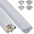 Zestaw 5x Profil LED Aluminiowy Biały 2m Narożny Kątowy Do Taśmy Rogowy 12mm