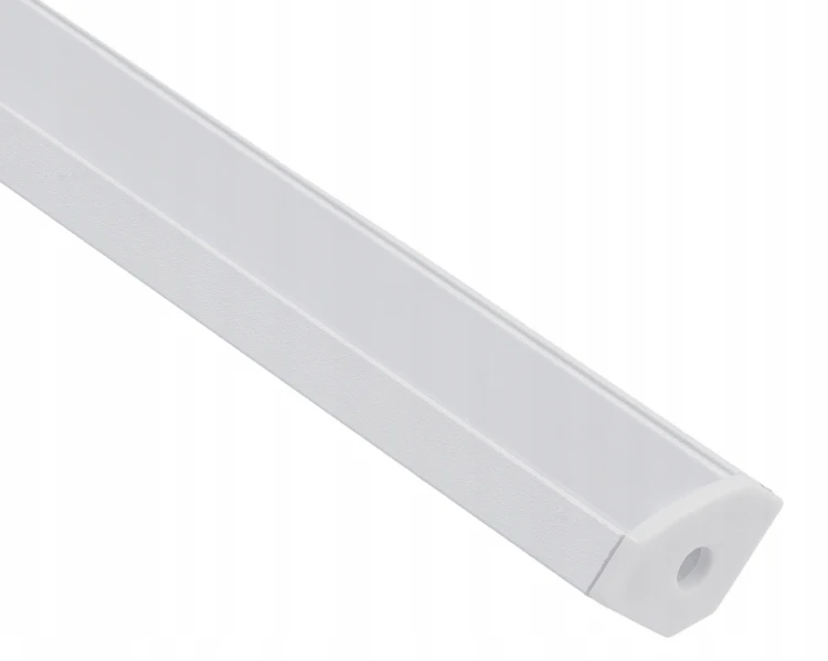Zestaw 5x Profil LED Aluminiowy Biały 2m Narożny Kątowy Do Taśmy Rogowy 12mm