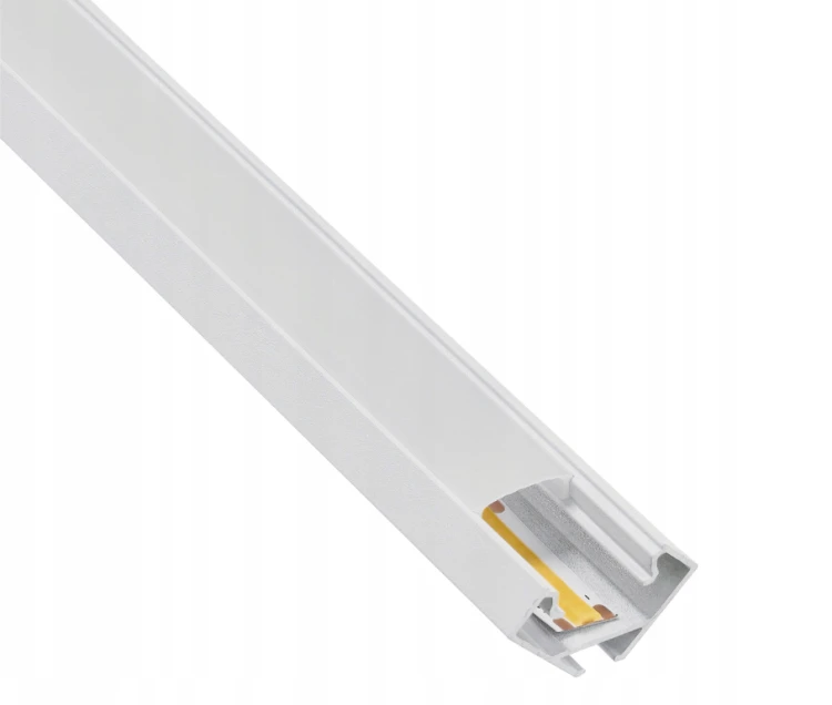 Zestaw 5x Profil LED Aluminiowy Biały 2m Narożny Kątowy Do Taśmy Rogowy 12mm