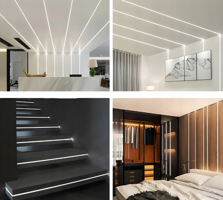 Zestaw 5x Profil LED Aluminiowy Biały 2m Narożny Kątowy Do Taśmy Rogowy 12mm