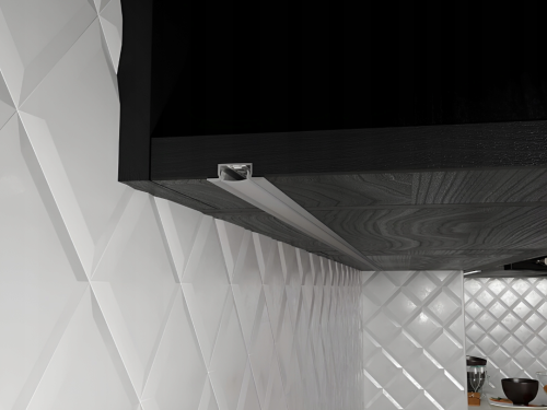 Zestaw 5x Profil LED Wpuszczany 1m Aluminiowy Podtynkowy Biały Do Taśmy LED