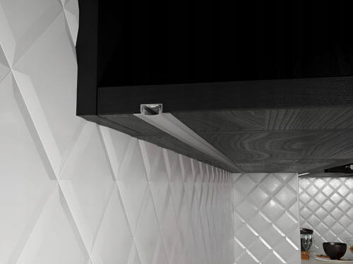 Zestaw 10x Profil LED Wpuszczany 1m Aluminiowy Podtynkowy Biały Do Taśmy LED
