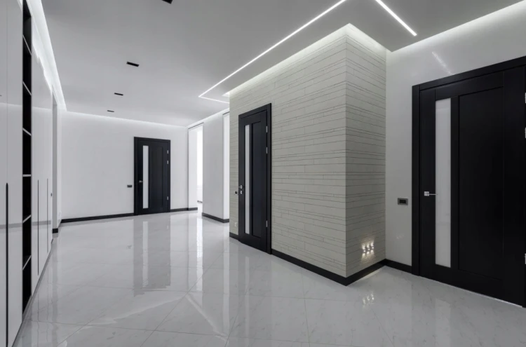 Zestaw 5x PROFIL Aluminiowy Do Taśma LED Czarny Wpuszczany Klosz Czarny 2M
