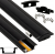 Zestaw 10x PROFIL Aluminiowy Do Taśma LED Czarny Wpuszczany Klosz Czarny 2M
