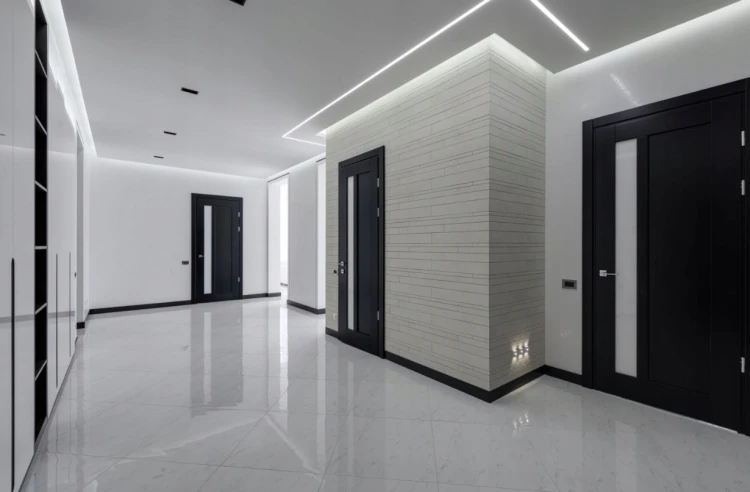 Zestaw 10x PROFIL Aluminiowy Do Taśma LED Czarny Wpuszczany Klosz Czarny 2M