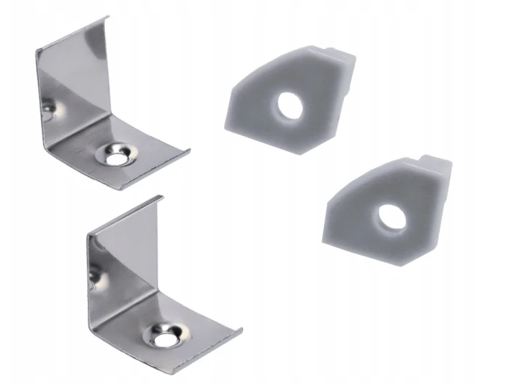 Zestaw 5x Profil LED Aluminiowy Anodowany 1m Narożny Kątowy Do Taśmy LED 12mm
