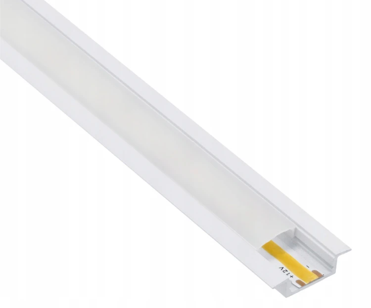 Zestaw 5x Profil LED Wpuszczany 2m Aluminiowy Podtynkowy Biały Do Taśmy LED