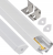 Zestaw 5x Profil LED Aluminiowy Biały 1m Narożny Kątowy Do Taśmy Rogowy 12mm