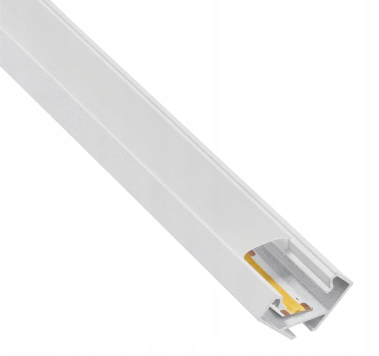 Zestaw 5x Profil LED Aluminiowy Biały 1m Narożny Kątowy Do Taśmy Rogowy 12mm