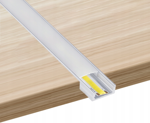 Zestaw 10x Profil LED Aluminiowy 1m Anodowany Natynkowy Do Taśmy LED 8mm