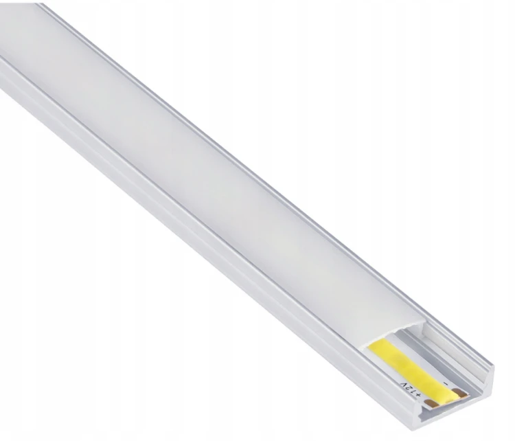 Zestaw 10x Profil LED Aluminiowy 1m Anodowany Natynkowy Do Taśmy LED 8mm