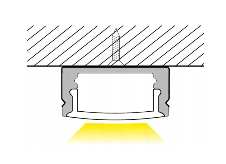 Zestaw 10x Profil LED Aluminiowy 1m Anodowany Natynkowy Do Taśmy LED 8mm