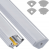 Zestaw 10x Profil LED Aluminiowy Biały 2m Narożny Kątowy Do Taśmy Rogowy 12mm