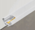 Zestaw 10x Profil LED Aluminiowy Biały 1m Narożny Kątowy Do Taśmy Rogowy 12mm