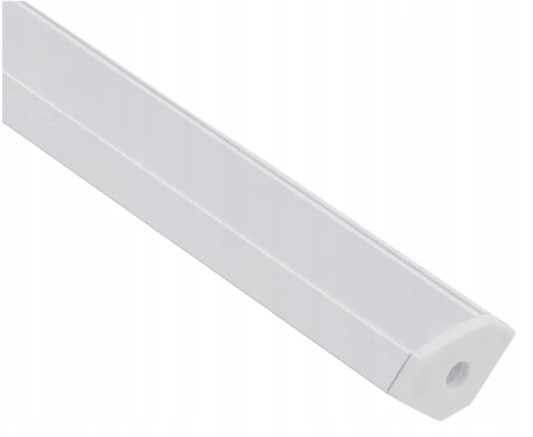 Zestaw 10x Profil LED Aluminiowy Biały 1m Narożny Kątowy Do Taśmy Rogowy 12mm