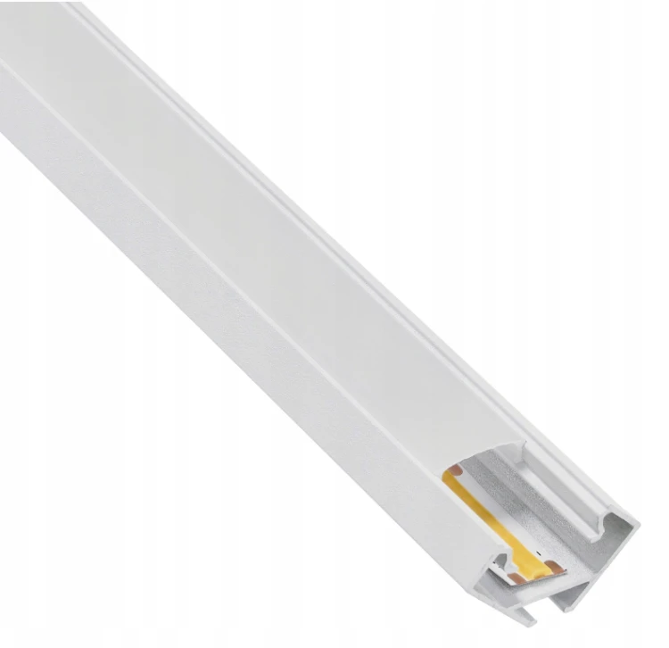 Zestaw 10x Profil LED Aluminiowy Biały 1m Narożny Kątowy Do Taśmy Rogowy 12mm