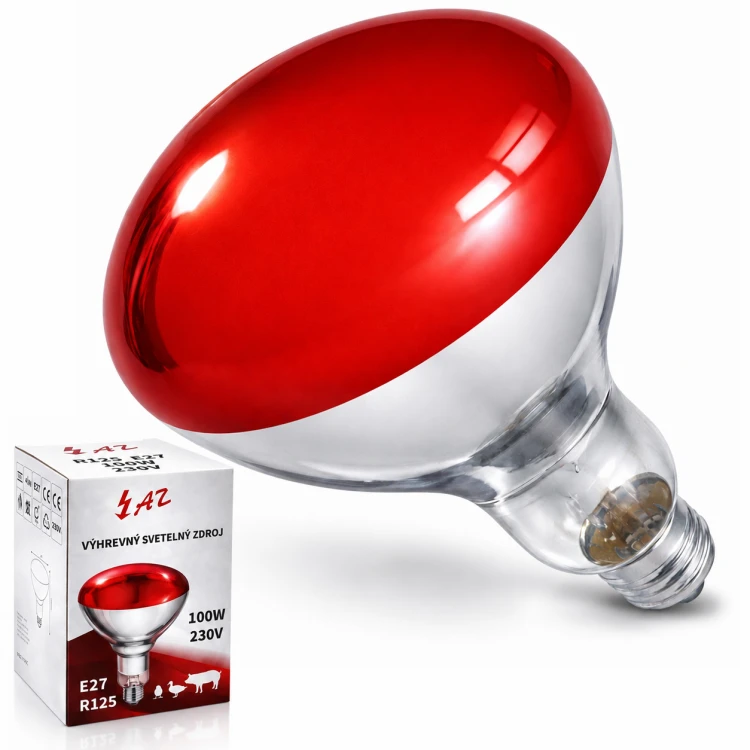 ŻARÓWKA PROMIENNIK PODCZERWIENI R125 E27 100W