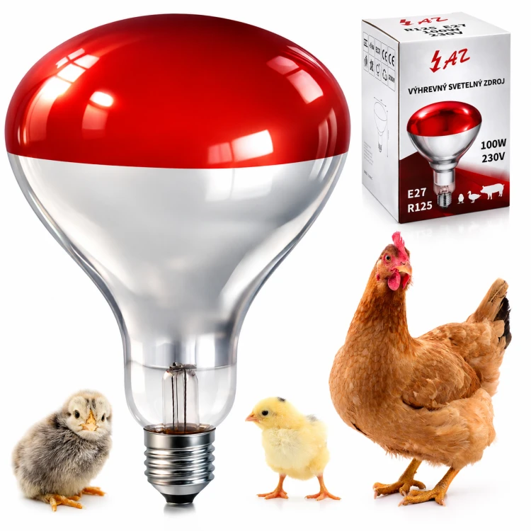 ŻARÓWKA PROMIENNIK PODCZERWIENI R125 E27 100W