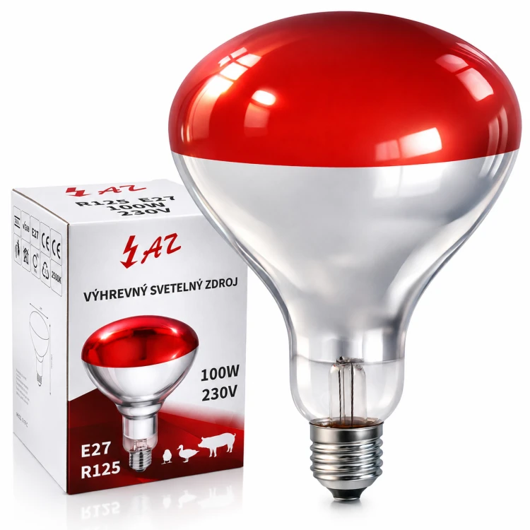 ŻARÓWKA PROMIENNIK PODCZERWIENI R125 E27 100W