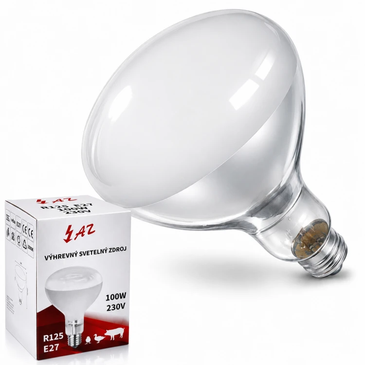 ŻARÓWKA PROMIENNIK PODCZERWIENI R125 E27 100W