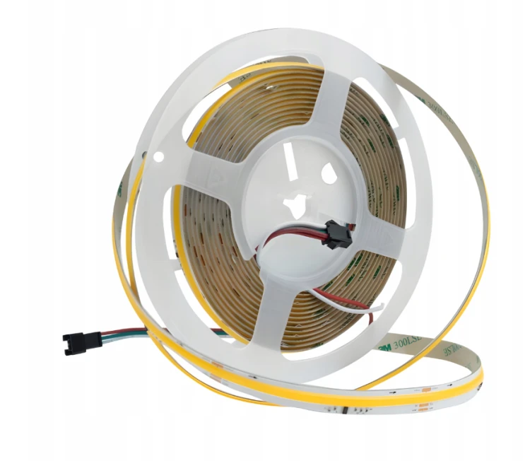 TAŚMA LED CYFROWA PŁYNĄCA WODA 5M COB 65W WS2811 24V STEROWNIK ZASILACZ
