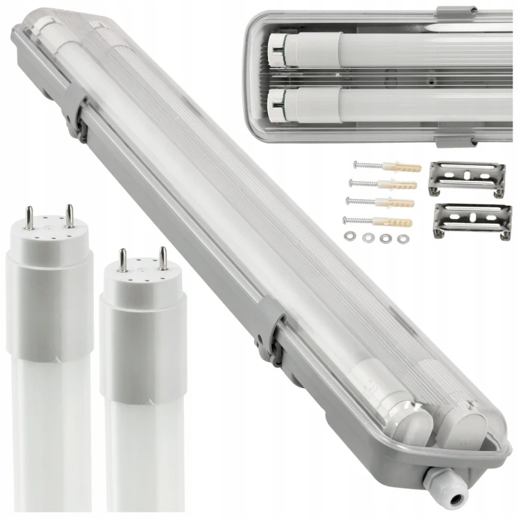 Oprawa Hermetyczna 120cm + 2x Tuby LED 18W NW