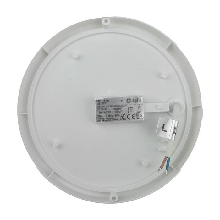 Torton TOR-18RW 18W 4000K 1580lm IP54 OKRĄG BIAŁY