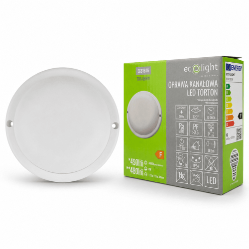 Torton TOR-06RW 6W 4000K 480lm IP54 OKRĄG BIAŁY