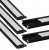 5x Profil Wpuszczany LED Aluminiowy 2m Czarny + Klosz Mleczny LED Zestaw
