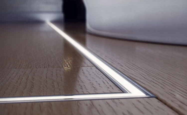 Profil LED Wodoodporny Czarny Aluminiowy 3m Wpuszczany Do Łazienki + Klosz