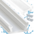Profil LED Wodoodporny Biały Aluminiowy 3m Wpuszczany Do Łazienki + Klosz