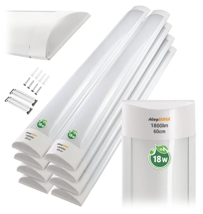 8x  Lampa LED Panel 60cm do Garażu Warsztatu 18W