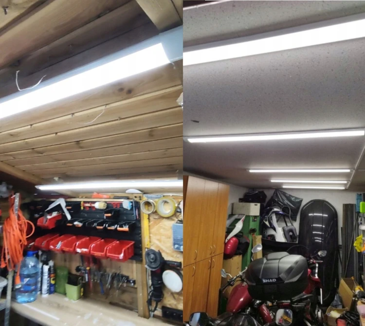 8x  Lampa LED Panel 60cm do Garażu Warsztatu 18W