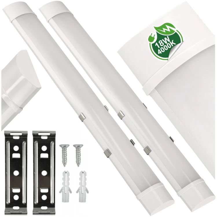 2x Panel LED Baten 18W 60cm 4500K 1650lm IP44